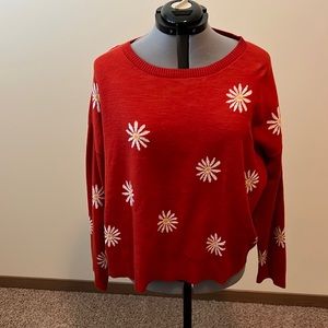NWOT Loft daisy sweater